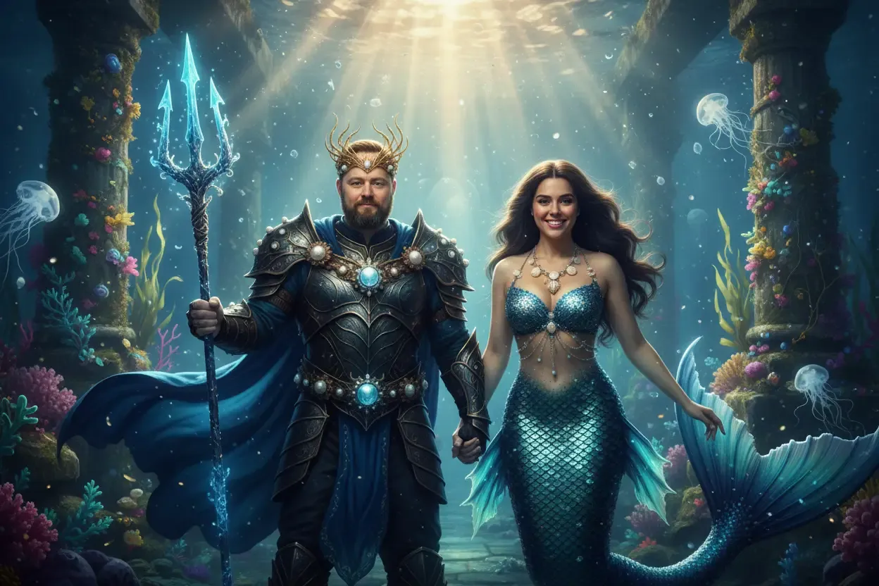 Nachher Beispiel 7 - Unterwasser-Szene Herrscher der Meere